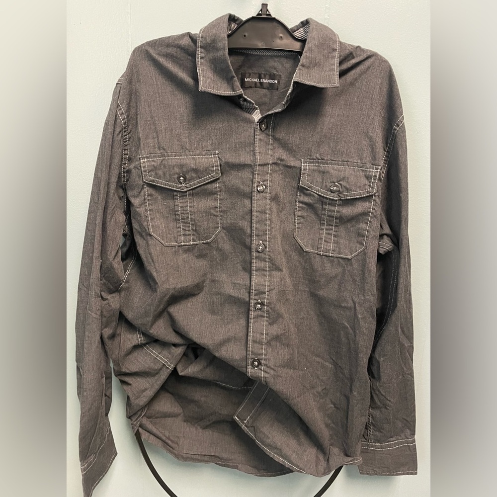 Michael Brandon Charcoal Shirt